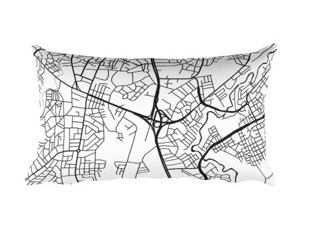 Addis Ababa Map Throw Pillow Online now