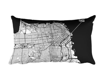 San Francisco Map Throw Pillow Online Hot Sale