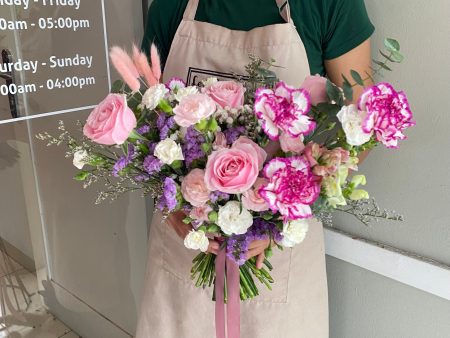 Purple Rim Bridal Bouquet Online now