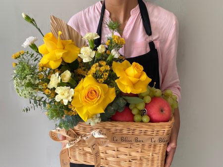 Blooming Brighton Rose Fruit Parcel Sale