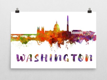 Washington DC Skyline Art Print Online Sale