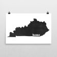 Kentucky Home State Map Art Cheap