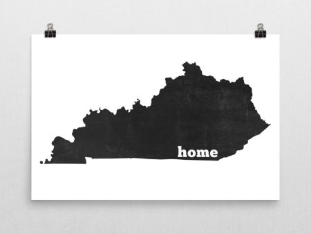 Kentucky Home State Map Art Cheap