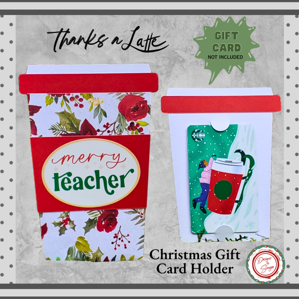 Handcrafted Teacher Christmas Coffee Cup Pull-Out Gift Card Holder | Unique Holiday Season Gift Giving for Coffee Lovers Hot on Sale