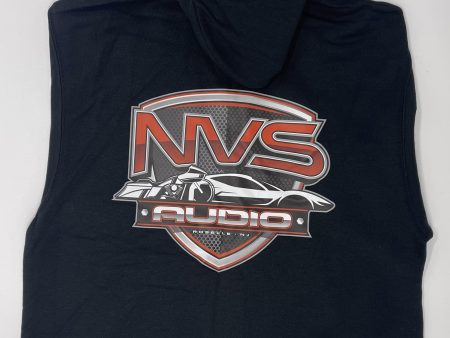 NVS AUDIO Black Thick Hoodie Online Sale