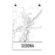 Sedona AZ Street Map Poster Hot on Sale