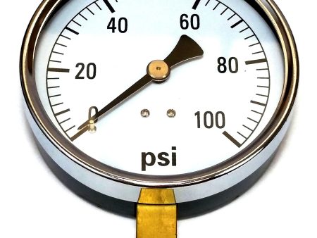 Valley Industries - 4  - 100 P.S.I. General Service - Dry Pressure Gauge - 4124DSB100 Discount