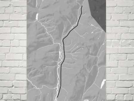 Chilkoot Trail Map Art Prints Discount