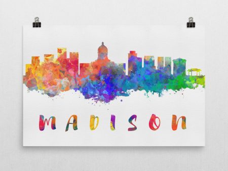 Madison Skyline Art Print Online Sale