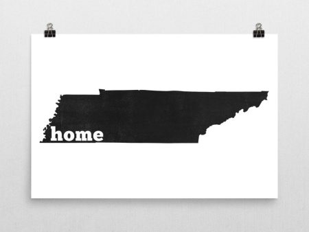 Tennessee Home State Map Art Fashion