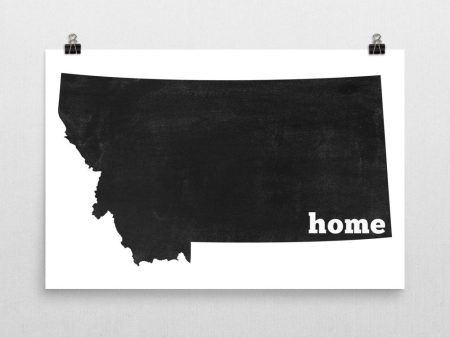 Montana Home State Map Art Online now