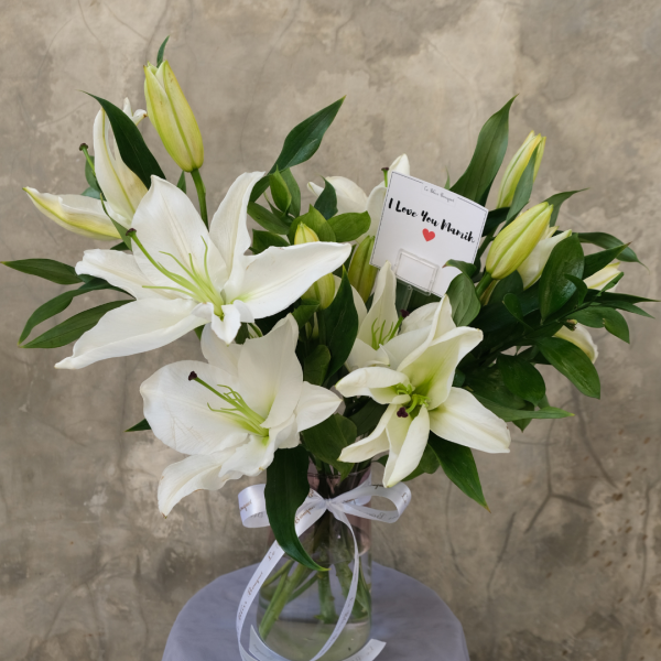 Serene Lily Elegance Vase Online Sale