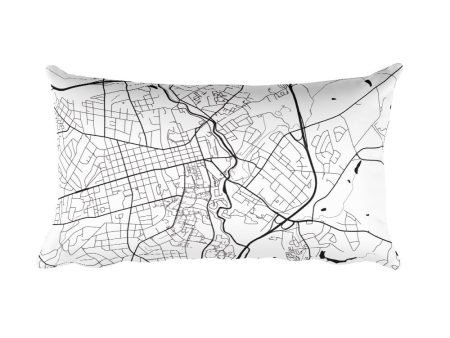 Athens Map Throw Pillow For Cheap