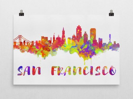 San Francisco Skyline Art Print Supply