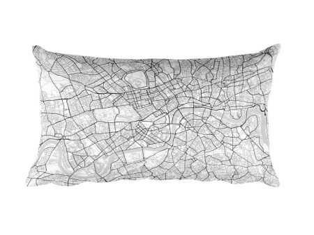 London Map Throw Pillow For Sale