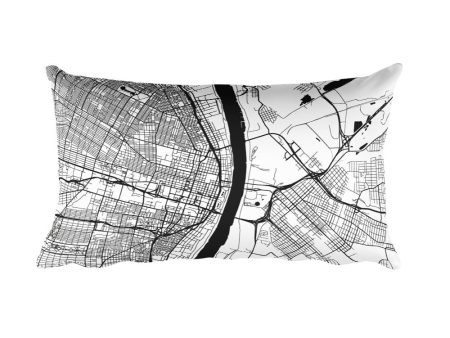 St. Louis Map Throw Pillow Online Sale