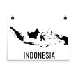 Indonesia Map Poster Sale