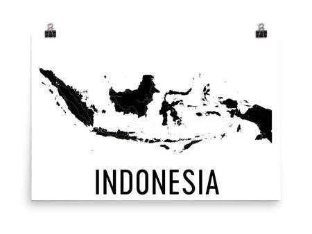 Indonesia Map Poster Sale