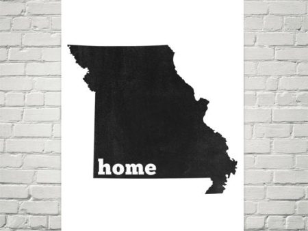 Missouri Home State Map Art on Sale