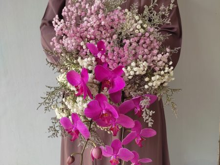 Purple Orchid Bridal Bouquet For Discount