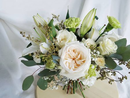 White Ohara Bridal Bouquet Hot on Sale