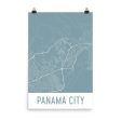 Panama City Street Map Poster Online