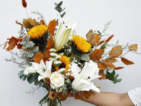 Summer Autumn Sunflower Bridal Bouquet Discount