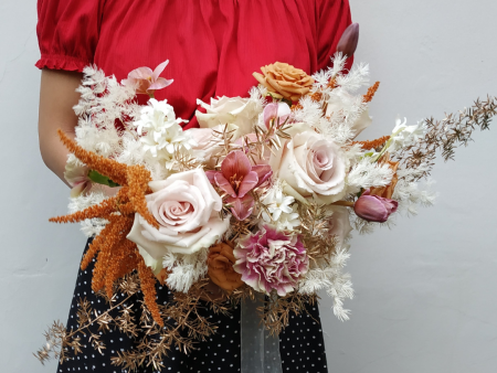 Quicksand Amaranthus Hot Biscuit Bridal Bouquet Online