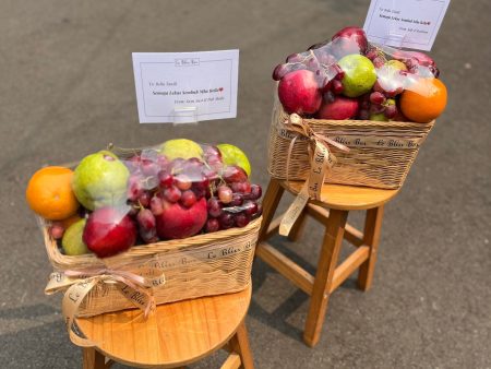 Festive Rattan Parcel Buah For Discount