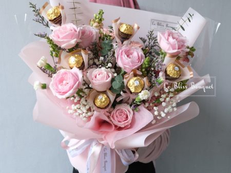 Ferrero Rocher Pink Rose Large Bouquet For Discount