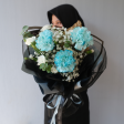 Blue Carnation Bouquet Online Hot Sale