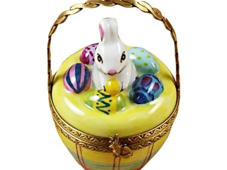 Easter Bunny Basket Limoges on Sale