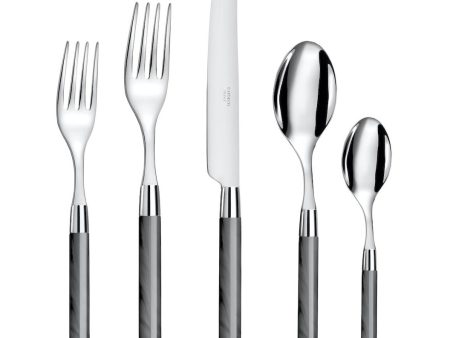 Conty 5-Piece Place Setting, Gray Sale