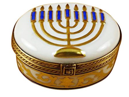 White Menorah Limoges Sale