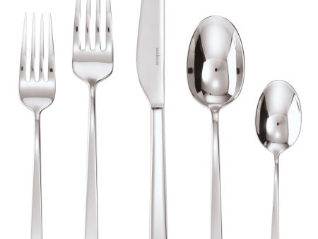 Linea Q 5-Piece Place Setting, Stainless Steel Cheap