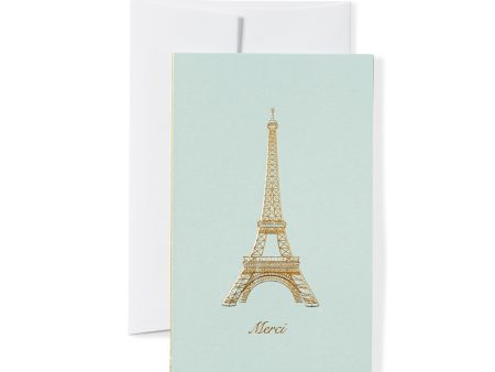 Eiffel Tower  Merci  Mini Note Cards, Set of 8 Online