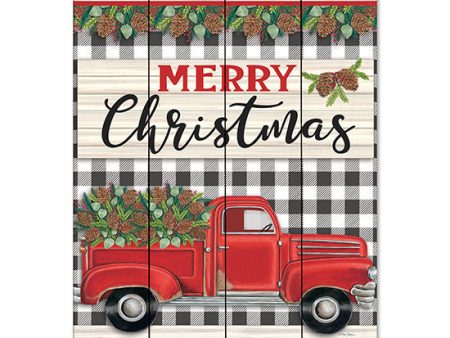 DS2037PAL - Merry Christmas Red Truck - 12x16 Online